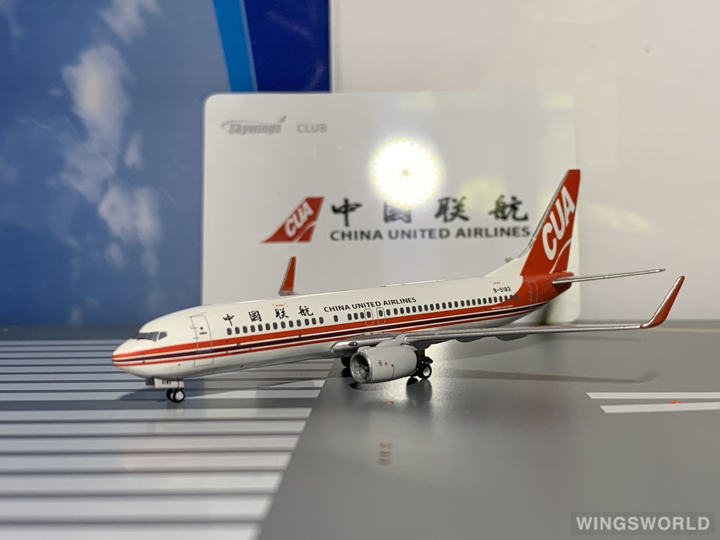 Pandamodel 1:400 PMB5183 China United Airlines 中国联合航空 Boeing 737-800 B-5183
