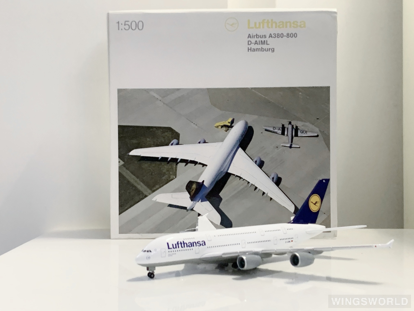 Herpa 1:500 515986-002 Lufthansa 汉莎航空 Airbus A380-800 D-AIML