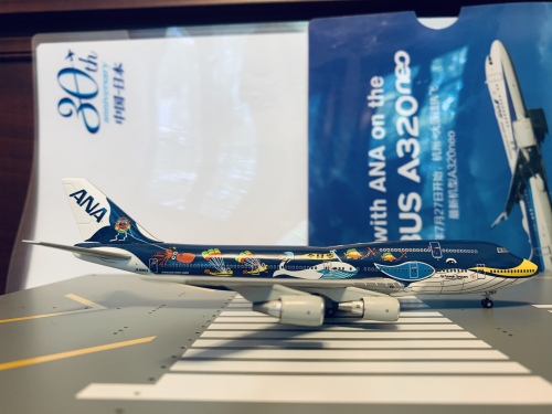 Hogan 1:400 Boeing 747-400 ANA 全日空NH40088 JA8963 Marine Jumbo