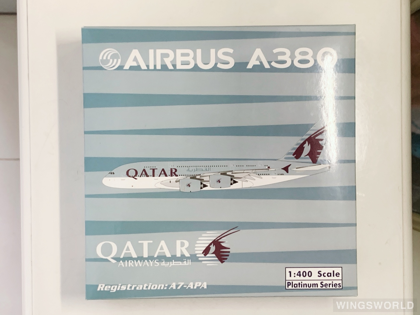 Phoenix 1:400 PH10907 Qatar 卡塔尔航空 Airbus A380-800 A7-APA