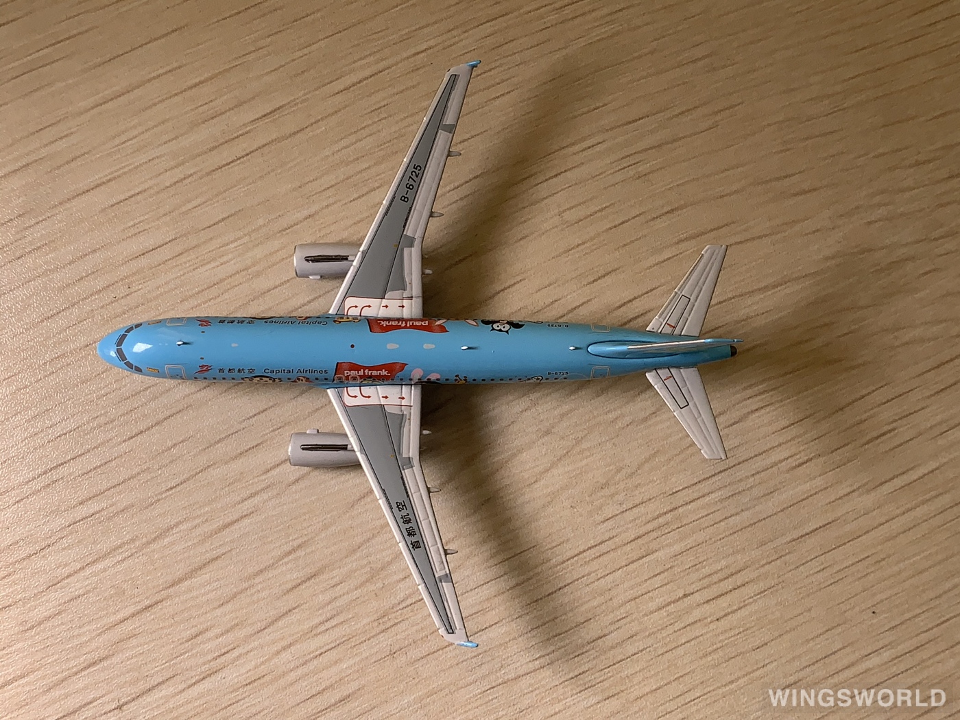 Skywings 1:400 SKY-063 Capital Airlines 首都航空 Airbus A320 B-6725