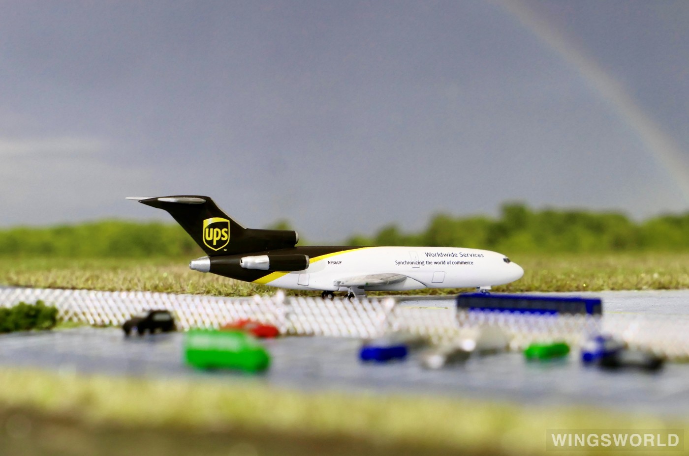 Herpa 1:500 530873 UPS 联合包裹公司 Boeing 727-100 N936UP