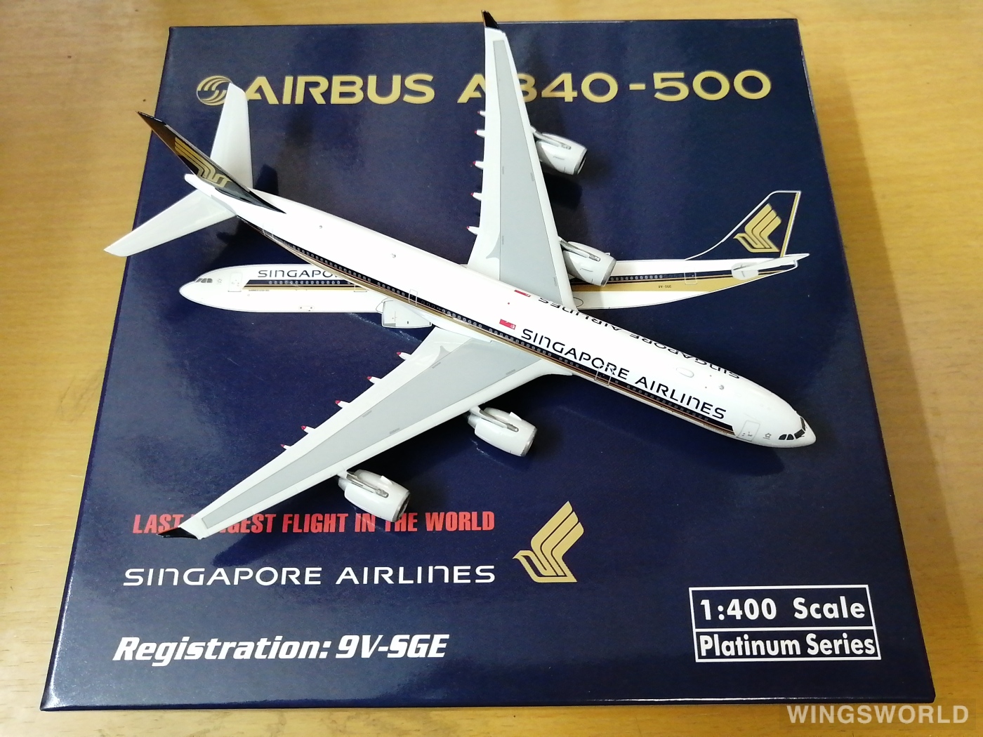 Phoenix 1:400 PH10872 Singapore Airlines 新加坡航空 Airbus A340-500 9V-SGE