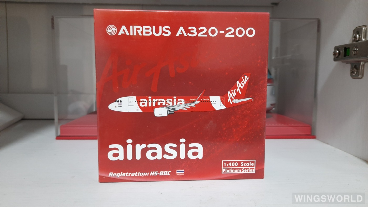 Phoenix 1:400 PH10800 AirAsia 亚洲航空 Airbus A320 HS-BBC
