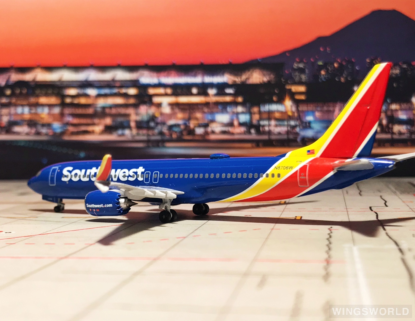AeroClassics 1:400 AC19234 Southwest Airlines 美国西南航空 Boeing 737 MAX 8 N8706W