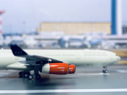 SAS 北欧航空 Airbus A340-300 OY-KBI RURIK VIKING BOX18017 Pandamodel 1:400