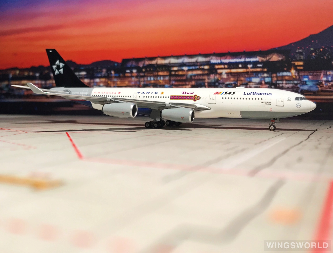 Phoenix 1:400 PH04009 Lufthansa 汉莎航空 Airbus A340-200 D-AIBA