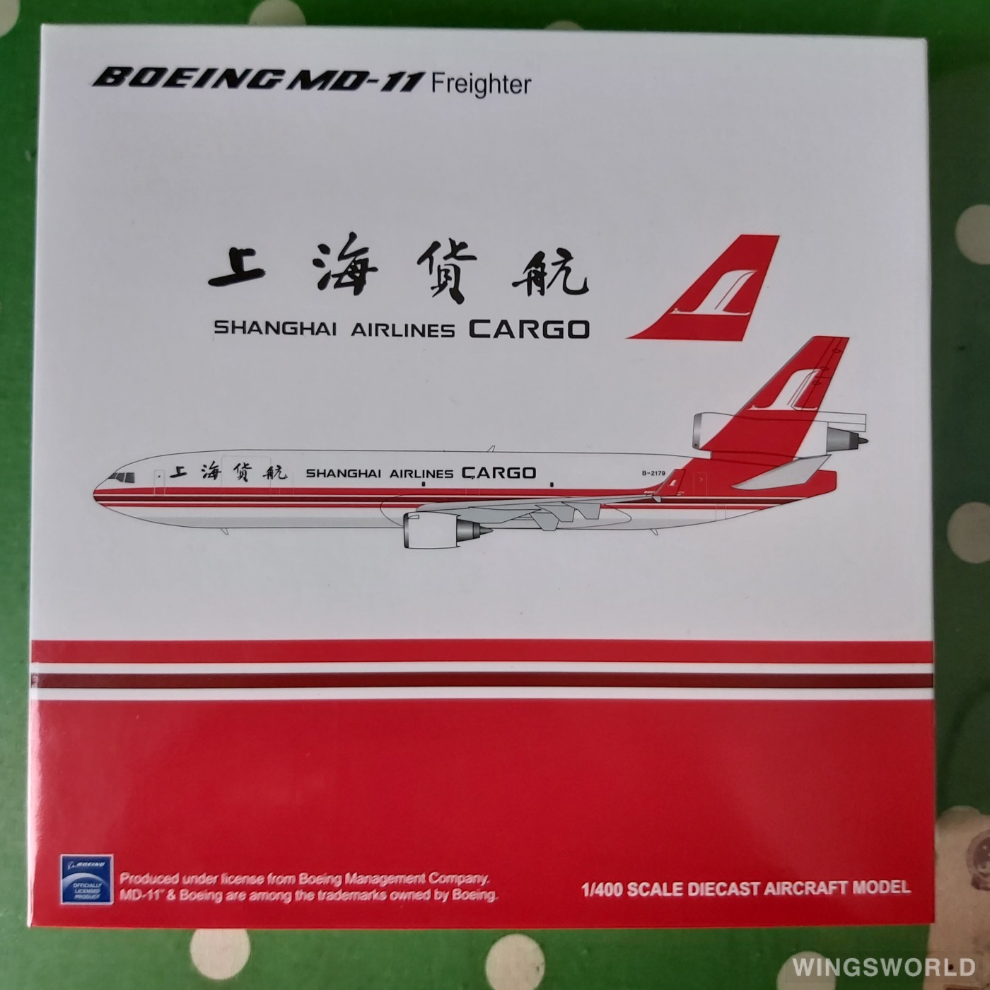 JC Wings 1:400 XX4146 Shanghai Airlines 上海航空 McDonnell Douglas MD-11 B-2179