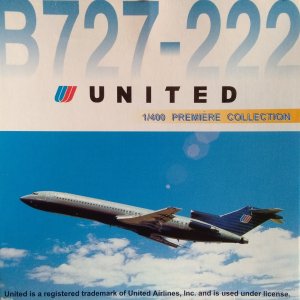 United Airlines 美国联合航空 Boeing 727-200 N7273U 1994s colors. 55230 Dragon Models 1:400
