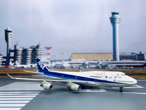 Hogan 1:400 Boeing 747-400 ANA 全日空NH40005 JA405A 图片和