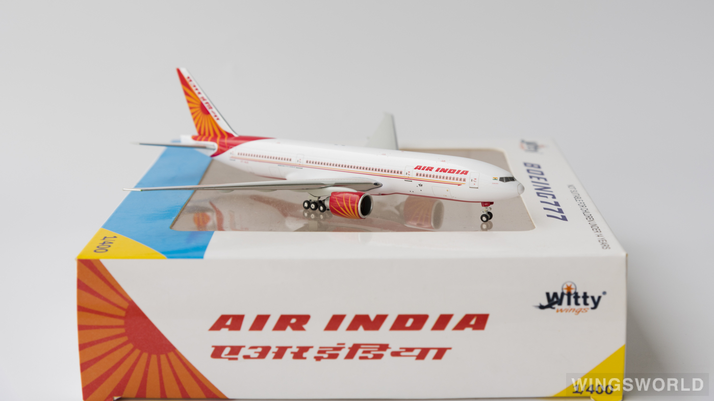 Witty 1:400 WT4772010 Air India 印度航空 Boeing 777-200LR VT-ALE