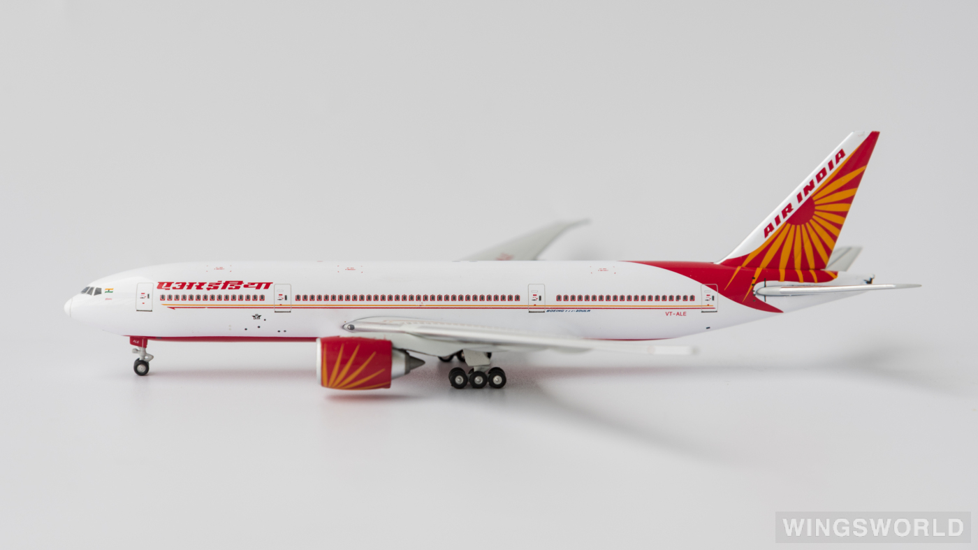 Witty 1:400 WT4772010 Air India 印度航空 Boeing 777-200LR VT-ALE