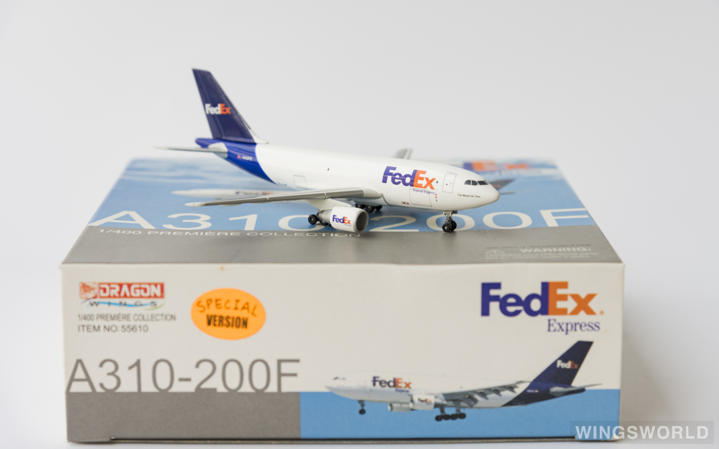 Dragon Models 1:400 55610 FedEx 联邦快递 Airbus A310-200 N452FE