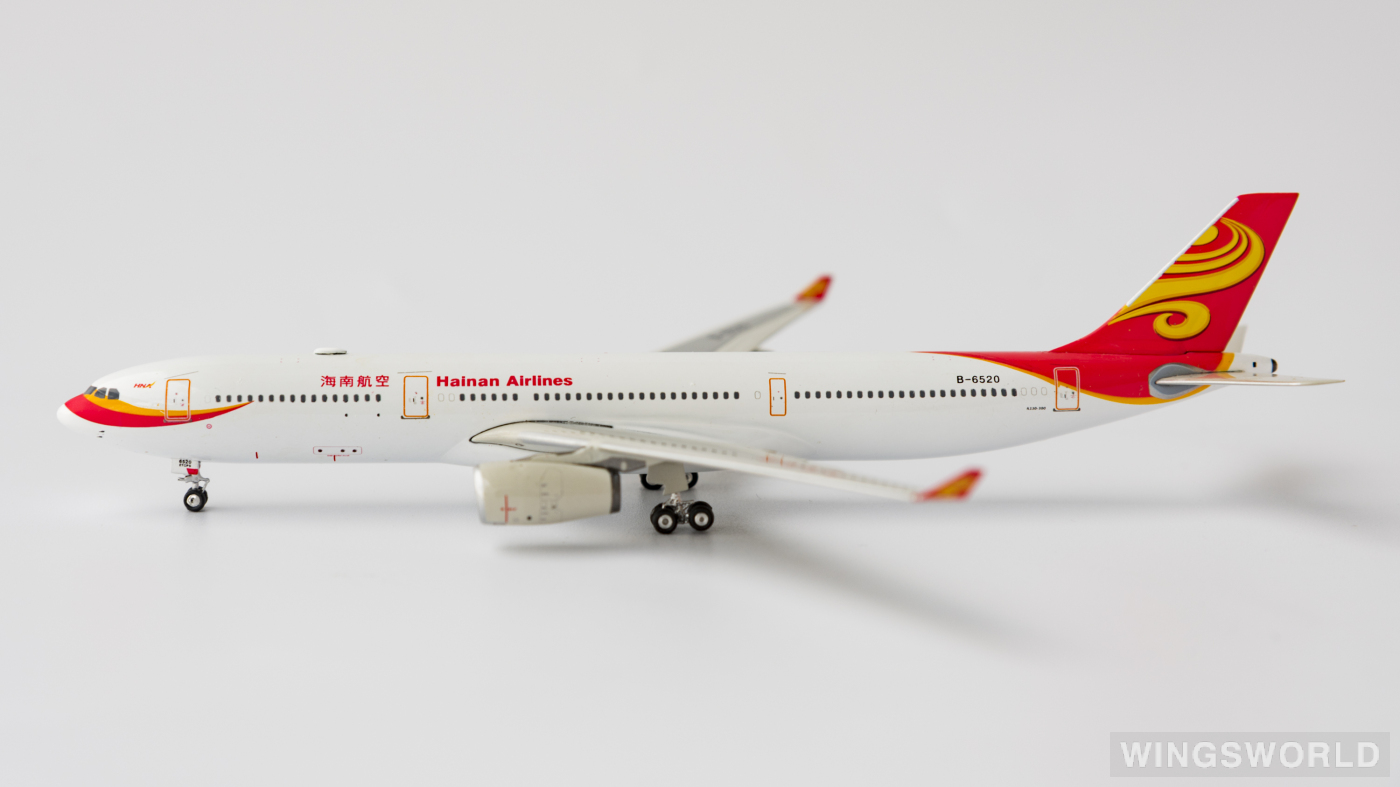 Phoenix 1:400 PH10481 Hainan Airlines 海南航空 Airbus A330-300 B-6520
