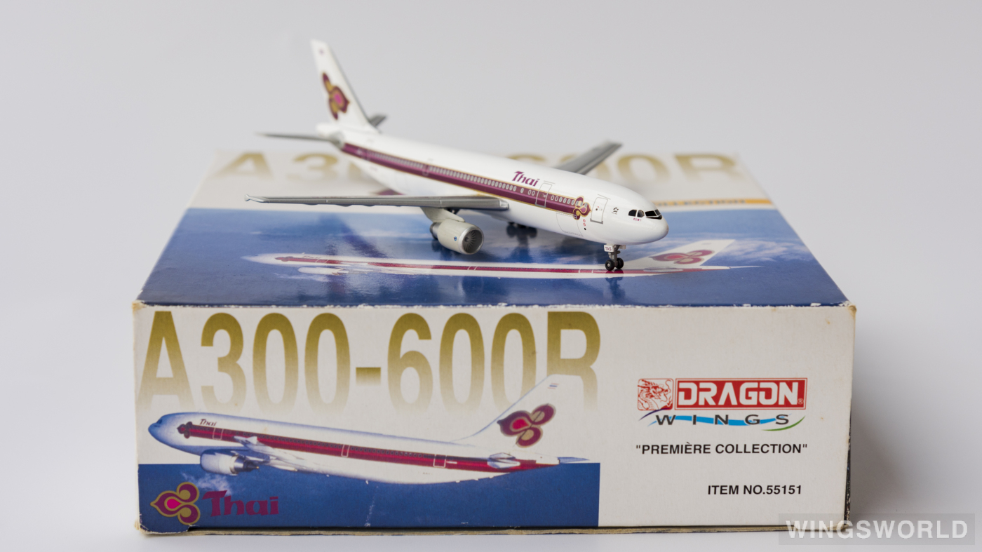 Dragon Models 1:400 55151 Thai Airways 泰国国际航空 Airbus A300-600 HS-TAS