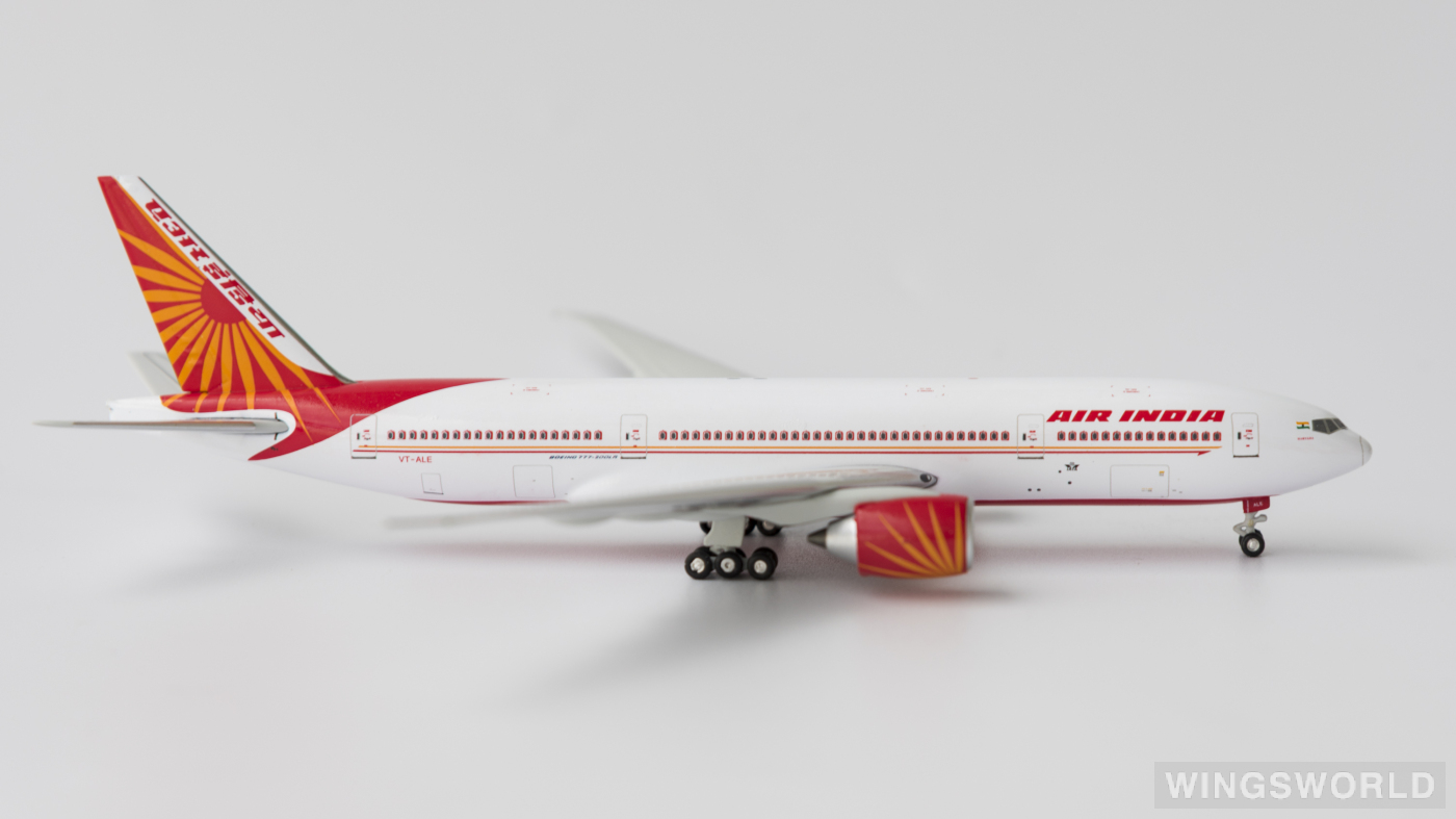 Witty 1:400 WT4772010 Air India 印度航空 Boeing 777-200LR VT-ALE