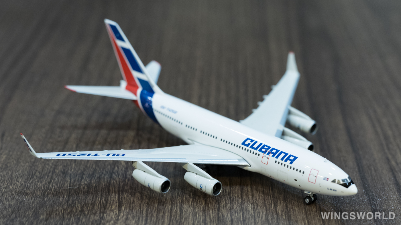 Geminijets 1:400 GJCUB1216 Cubana 古巴航空 Ilyushin Il-96 CU-T1250