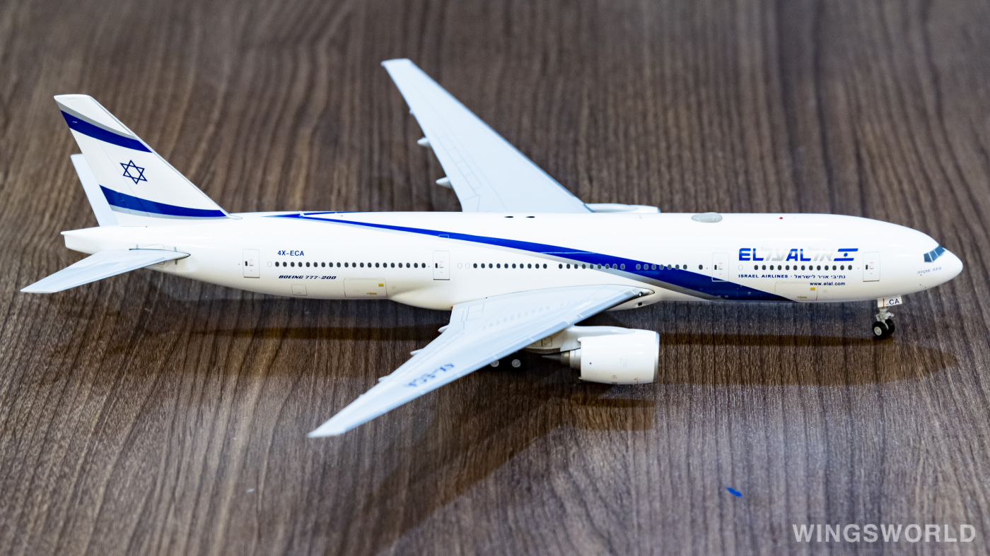 Geminijets 1:200 G2ELY472 El Al 以色列航空 Boeing 777-200ER 4X-ECA