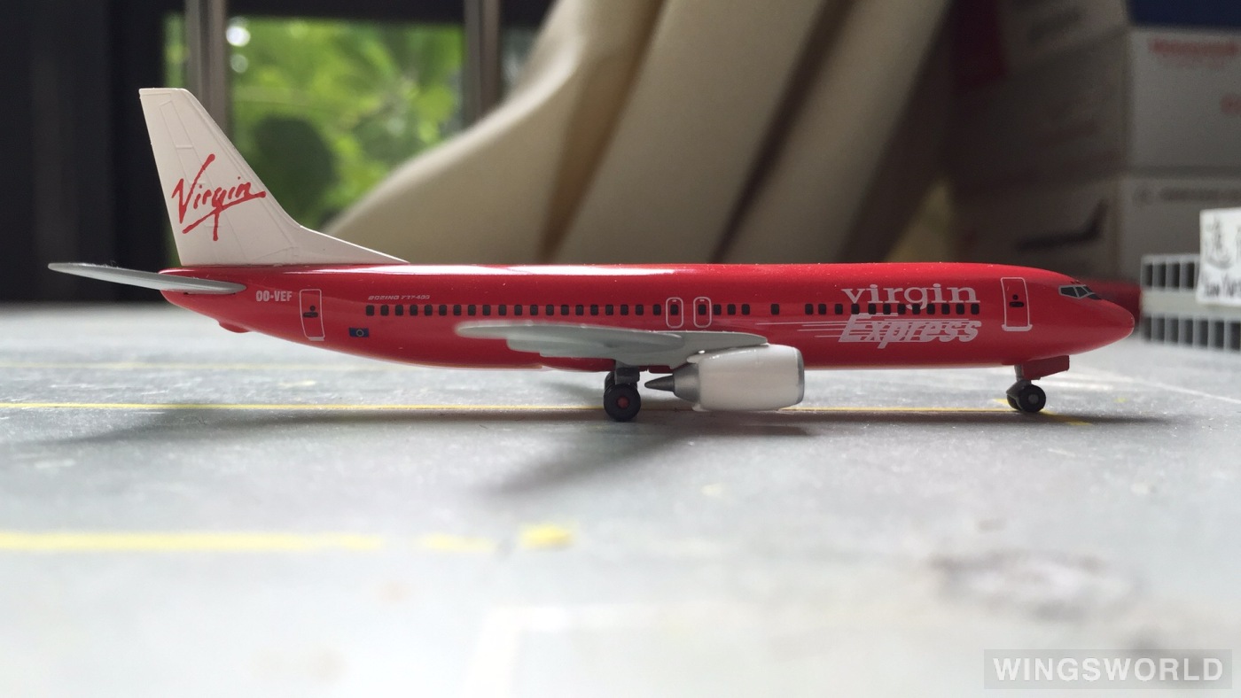 Dragon Models 1:400 55093 Virgin Express 维珍快运 Boeing 737-400 OO-VEF