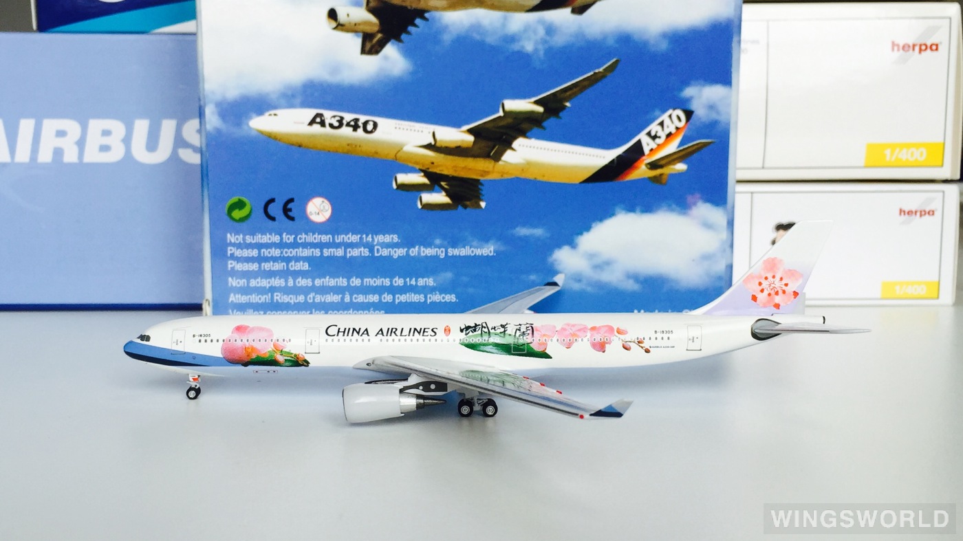 AeroClassics 1:400 ACB18305 China Airlines 中华航空 Airbus A330-300 B-18305