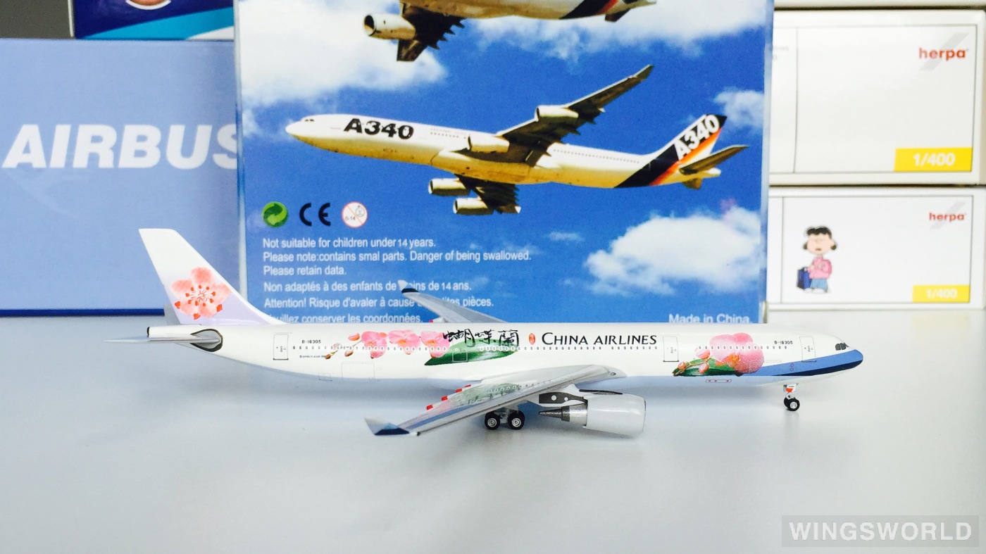 AeroClassics 1:400 ACB18305 China Airlines 中华航空 Airbus A330-300 B-18305