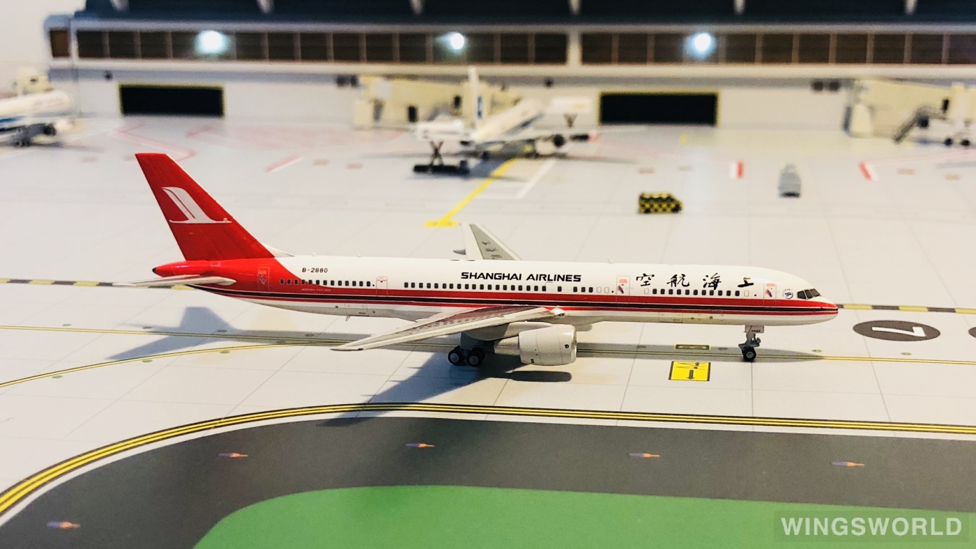 HYJLwings 1:400 HYJL57012 Shanghai Airlines 上海航空 Boeing 757-200 B-2880
