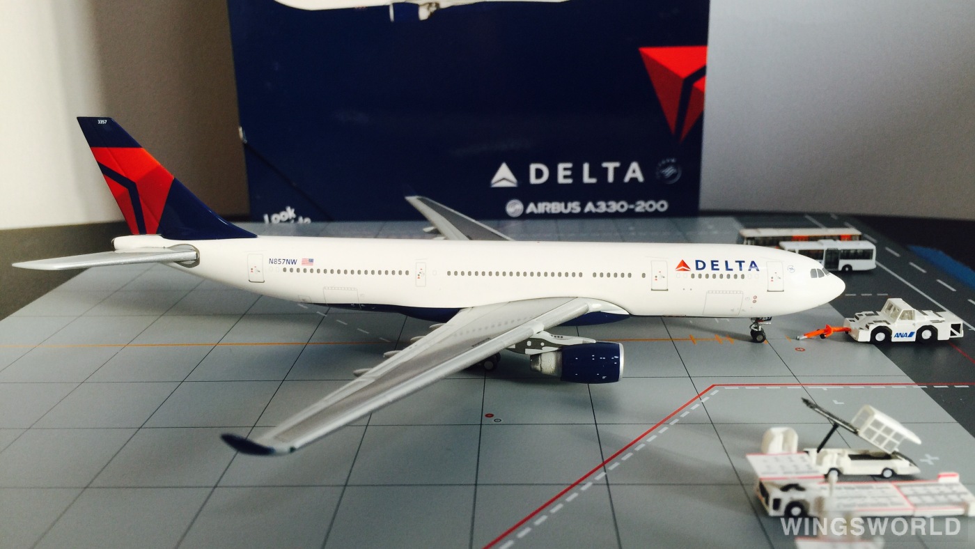 Geminijets 1:400 GJDAL1154 Delta Air Lines 达美航空 Airbus A330-200 N857NW