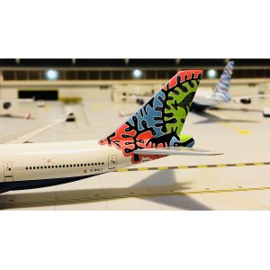 British Airways 英国航空 Boeing 747-400 G-BNLZ Animals and Trees Botswana World Tail BB4-2004-42 Big Bird 1:400