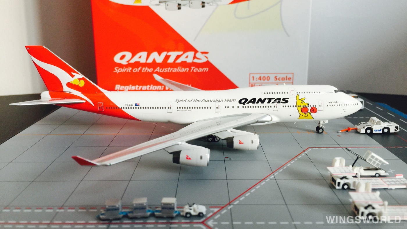 Phoenix 1:400 PH10656 Qantas 澳洲航空 Boeing 747-400 VH-OJU