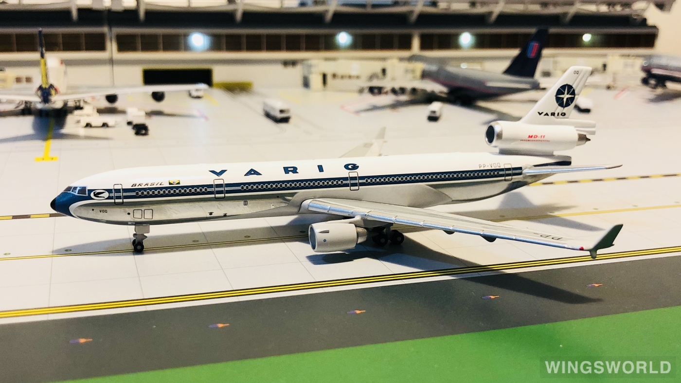 Geminijets 1:400 GJVRG384 VARIG 里约格朗德航空 McDonnell Douglas MD-11 PP-VOQ