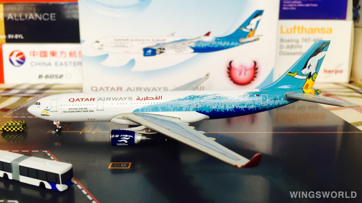Phoenix 1:400 PH10083 Qatar 卡塔尔航空 Airbus A330-300 A7-AFP