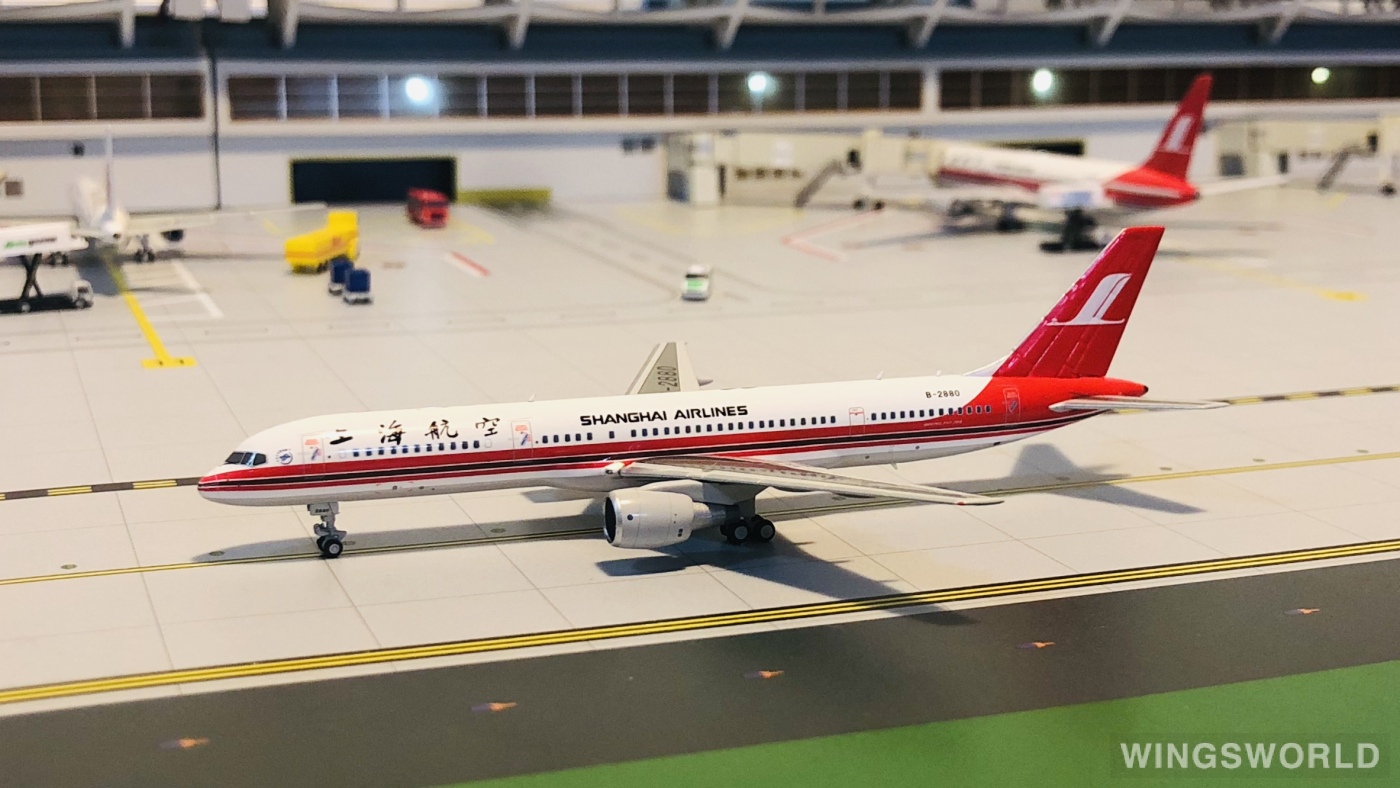 HYJLwings 1:400 HYJL57012 Shanghai Airlines 上海航空 Boeing 757-200 B-2880