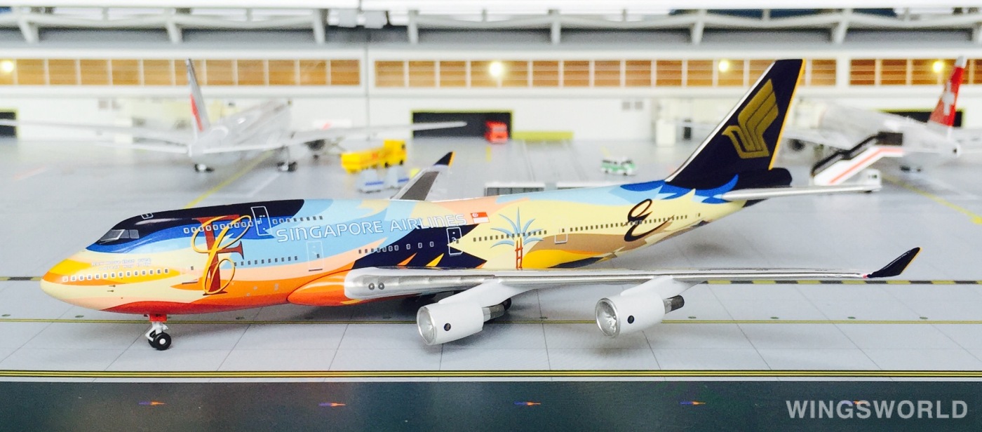 Big Bird 1:400 BB4-2015-02 Singapore Airlines 新加坡航空 Boeing 747-400 9V-SPL