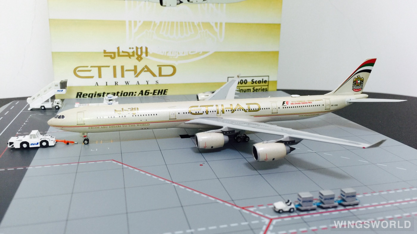 Phoenix 1:400 PH10954 Etihad Airways 阿提哈德航空 Airbus A340-600 A6-EHE