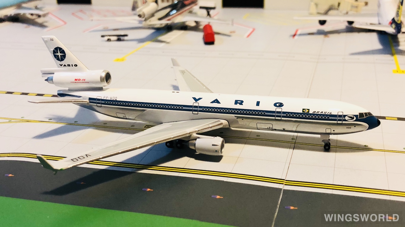 Geminijets 1:400 GJVRG384 VARIG 里约格朗德航空 McDonnell Douglas MD-11 PP-VOQ