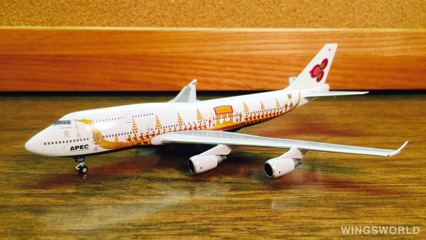 Phoenix 1:400 PH10209A Thai Airways 泰国国际航空 Boeing 747-400 HS-TGO