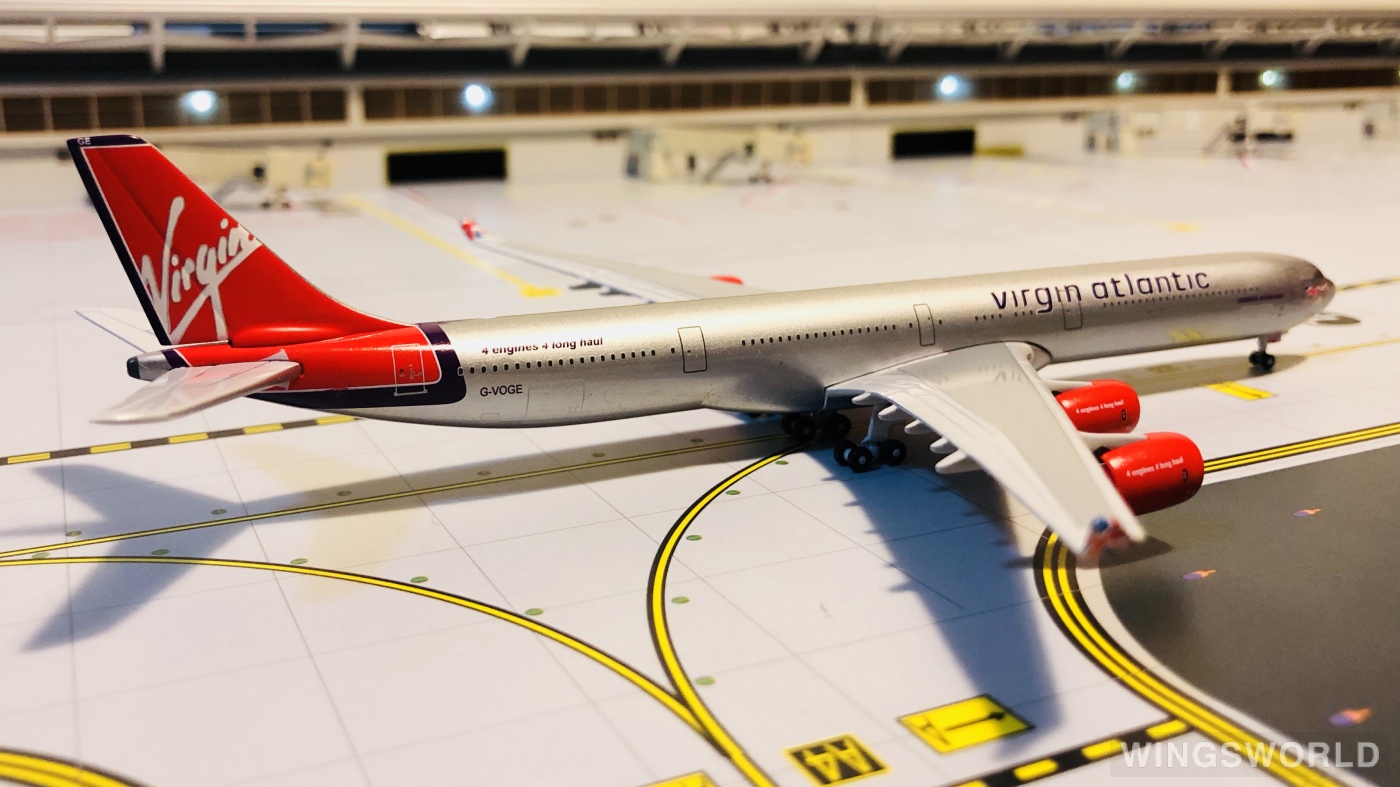 Geminijets 1:400 GJVIR388 Virgin Atlantic Airways 维珍航空 Airbus A340-600 G-VOGE