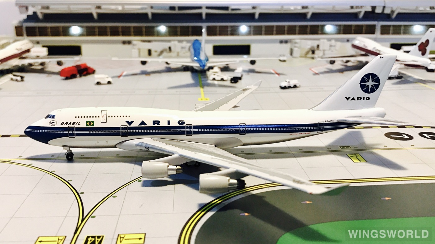 AeroClassics 1:400 ACPPVPH VARIG 里约格朗德航空 Boeing 747-400 PP-VPH