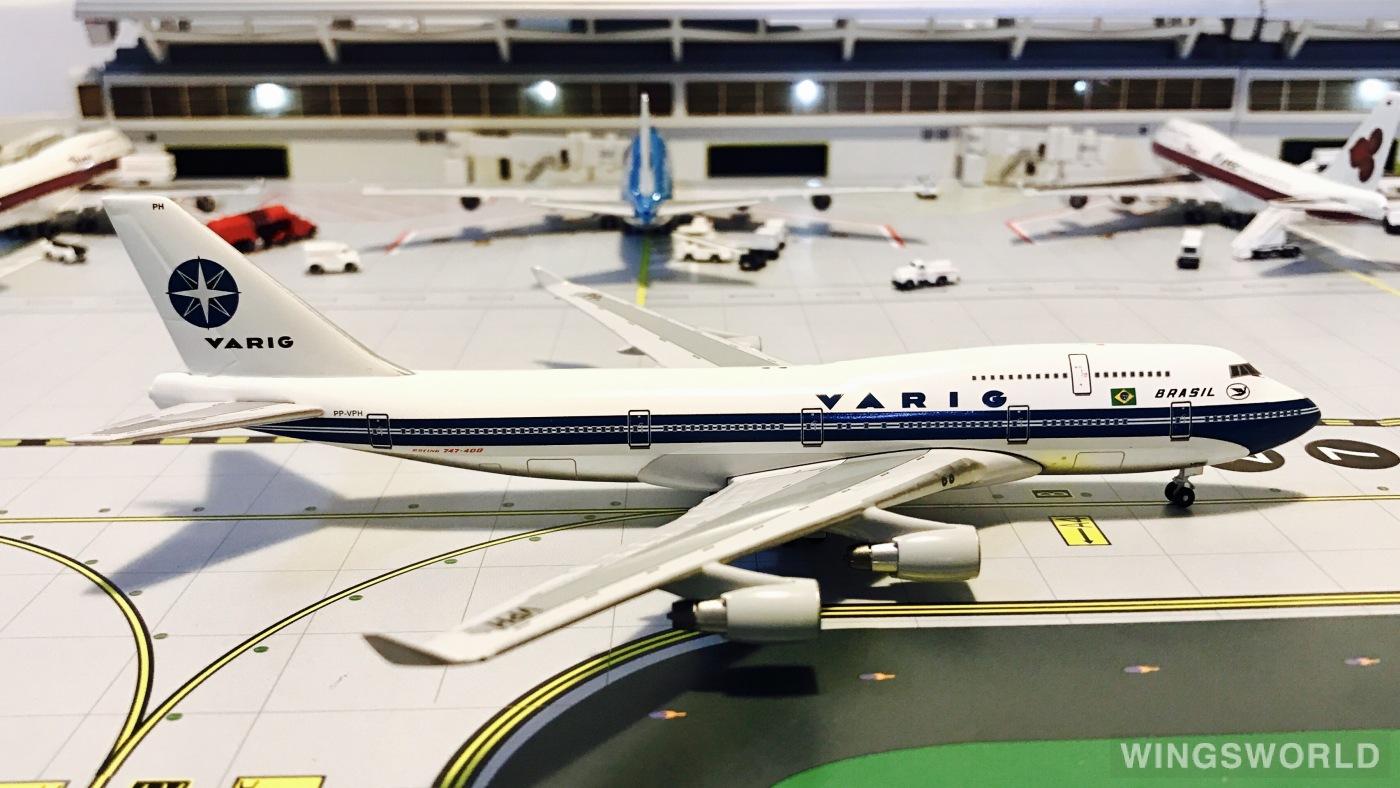 AeroClassics 1:400 ACPPVPH VARIG 里约格朗德航空 Boeing 747-400 PP-VPH
