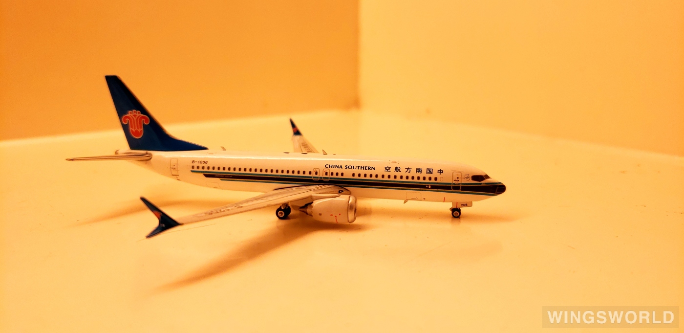 Phoenix 1:400 PH11436 China Southern 中国南方航空 Boeing 737 MAX 8 B-1206