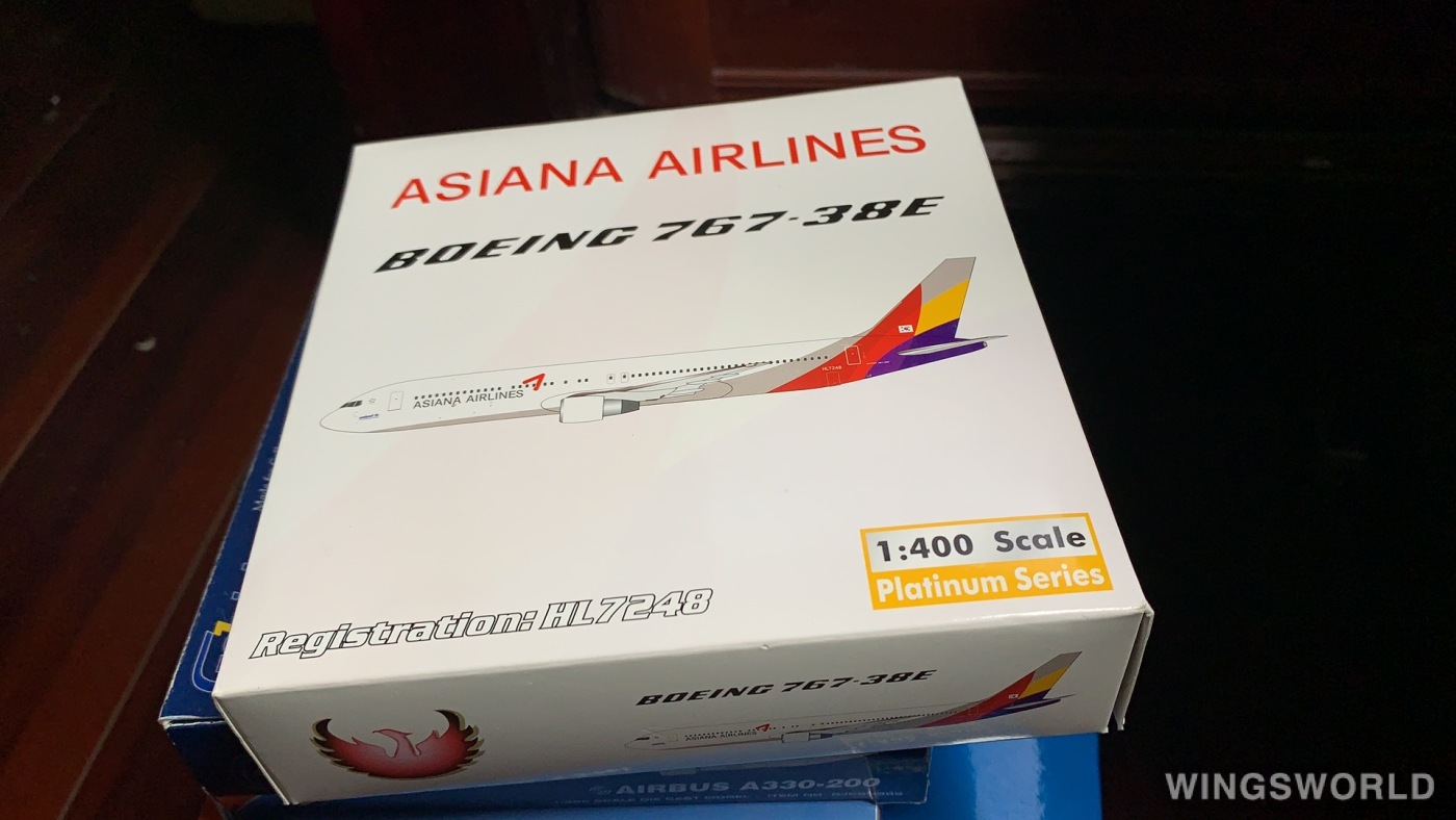 Phoenix 1:400 PH10165 Asiana 韩亚航空 Boeing 767-300 HL7248
