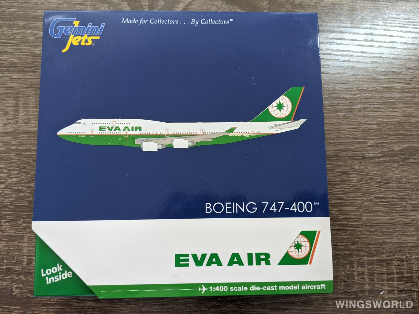 Geminijets 1:400 GJEVA1694 EVA Air 长荣航空 Boeing 747-400 B-16411