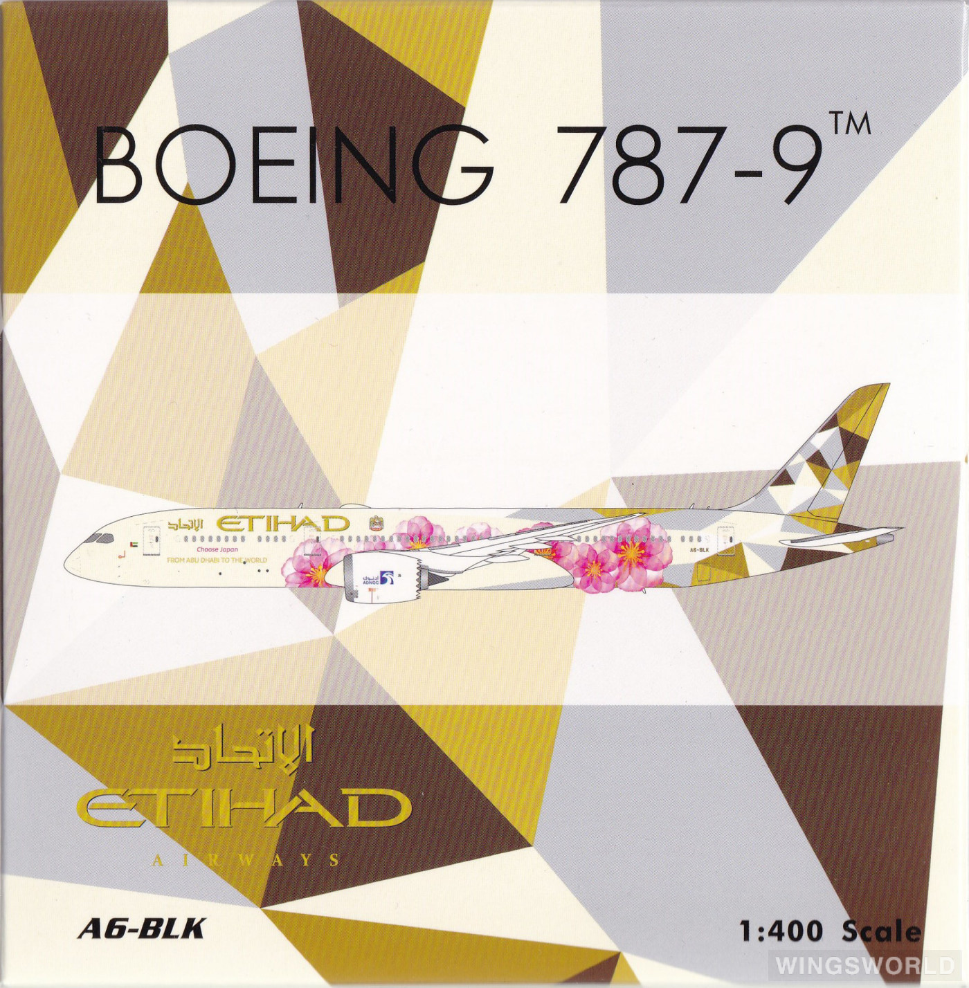 Phoenix 1:400 PH04313 Etihad Airways 阿提哈德航空 Boeing 787-9 A6-BLK