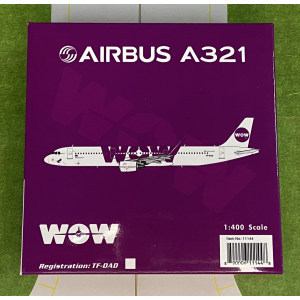 WOW air 沃奥航空 Airbus A321 TF-DAD  PH11144 Phoenix 1:400