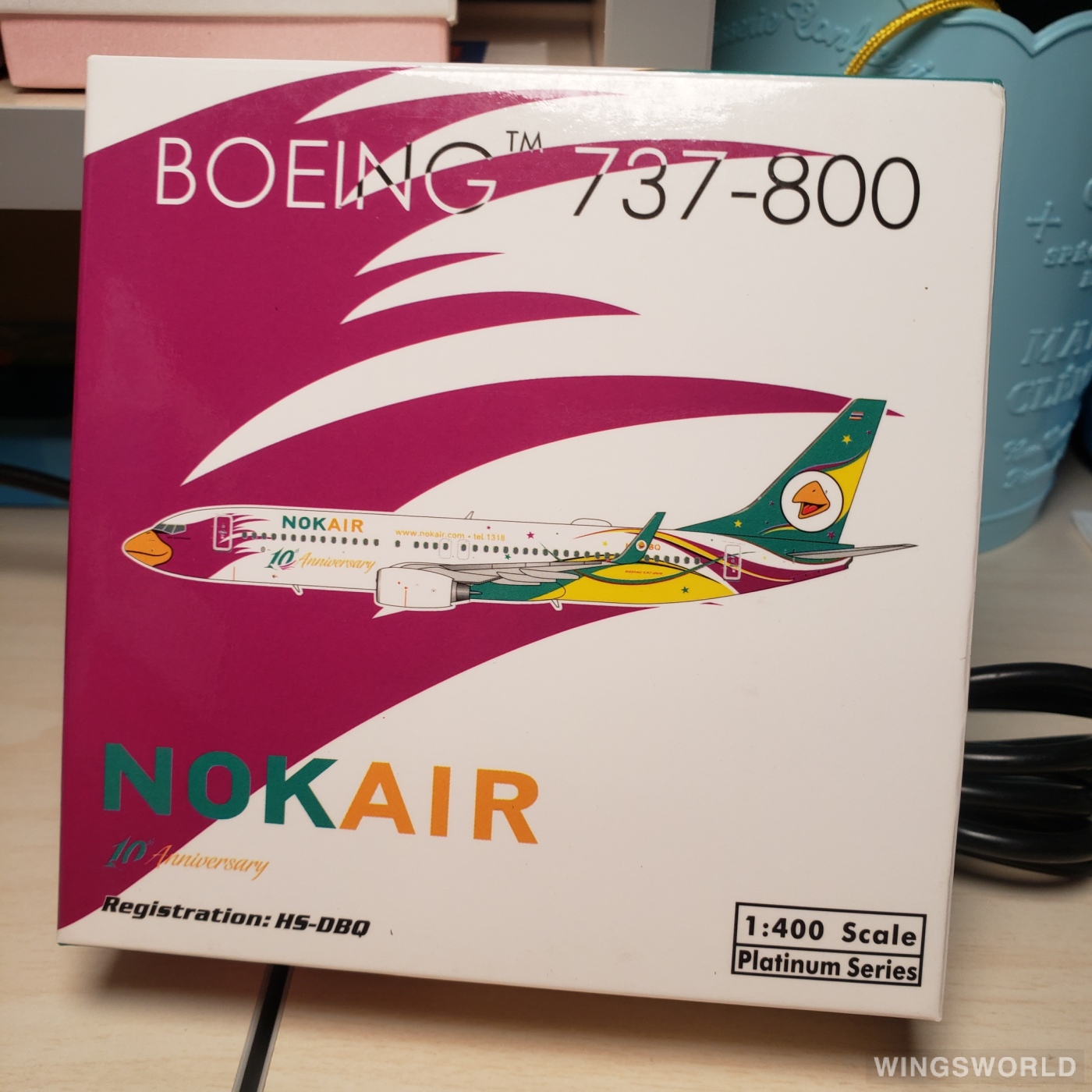 Phoenix 1:400 PH11238 Nok Air 皇雀航空 Boeing 737-800 HS-DBQ