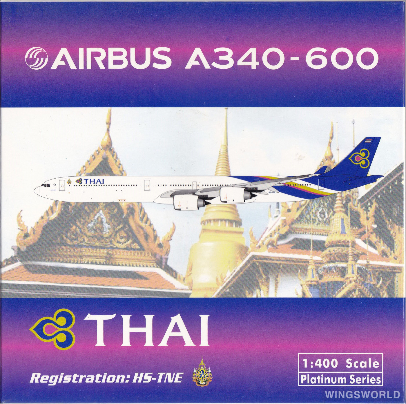 Phoenix 1:400 PH10777 Thai Airways 泰国国际航空 Airbus A340-600 HS-TNE