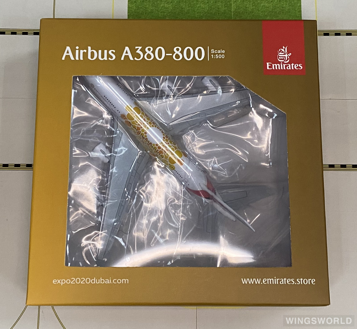 Herpa 1:500 533812 Emirates 阿联酋航空 Airbus A380-800 A6-EEY