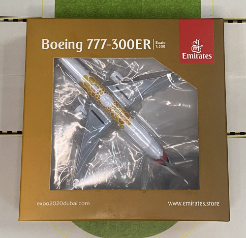 Emirates 阿联酋航空 Boeing 777-300ER A6-ECD 世博彩绘 533539 Herpa 1:500