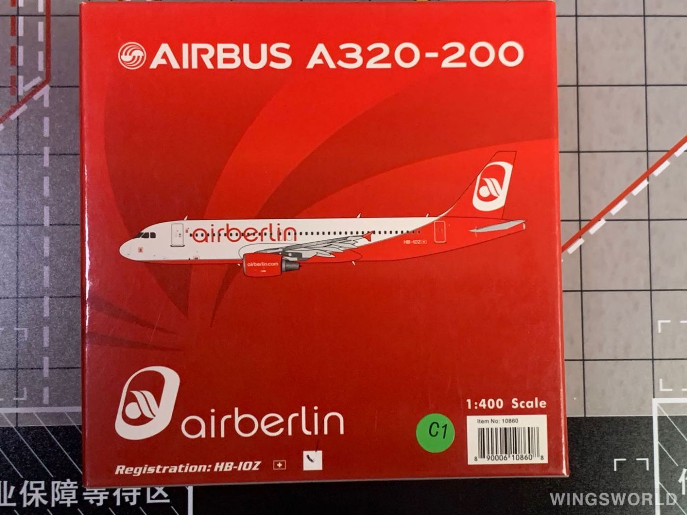 Phoenix 1:400 PH10860 Air Berlin 柏林航空 Airbus A320 HB-IOZ