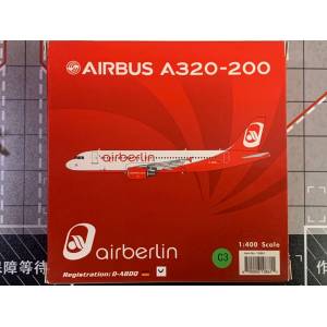 Air Berlin 柏林航空 Airbus A320 D-ABDQ  PH10861 Phoenix 1:400